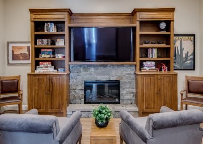 Camelback View TV Living Area Vista Living Assisted Living Phoenix Arizona