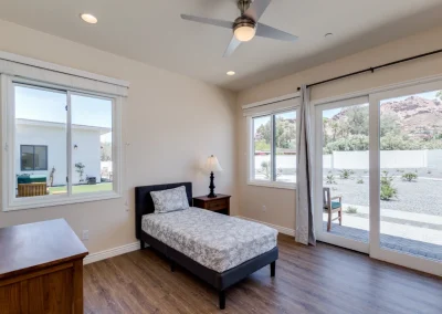 Camelback View Bedroom Suite Vista Living Assisted Living with Ceiling Fan