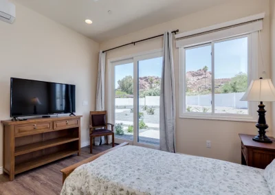 Camelback View Bedroom Suite Vista Living Assisted Living with Outside View