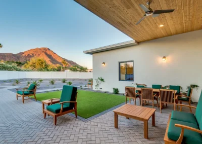 Vista Living Camelback Backyard assisted living in Phoenix